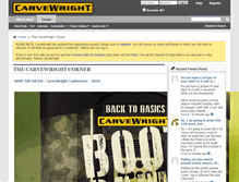 Tablet Screenshot of forum.carvewright.com